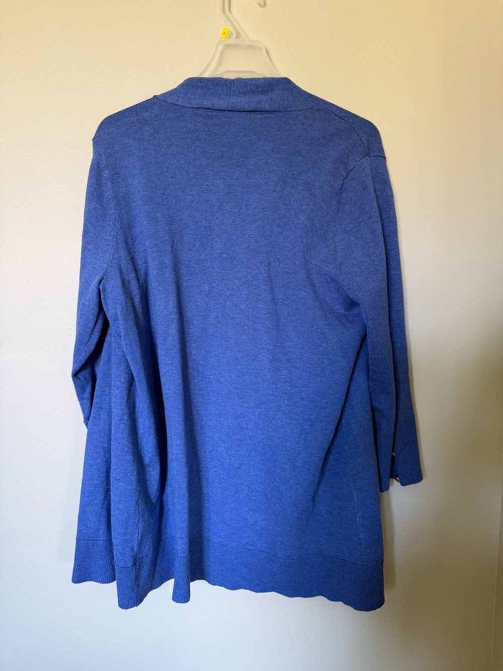 Cyrus Open-Front Royal Blue Cardigan Sweater - Picture 2 of 5